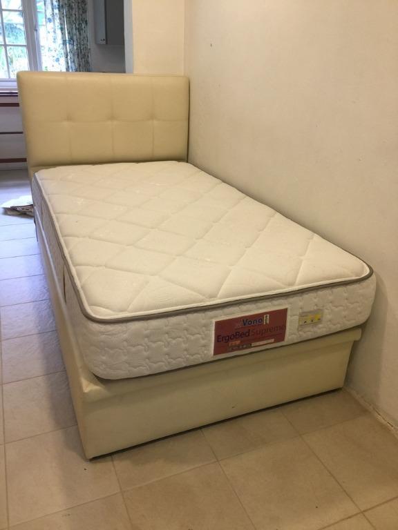 Super single storage bed with Vono mattress