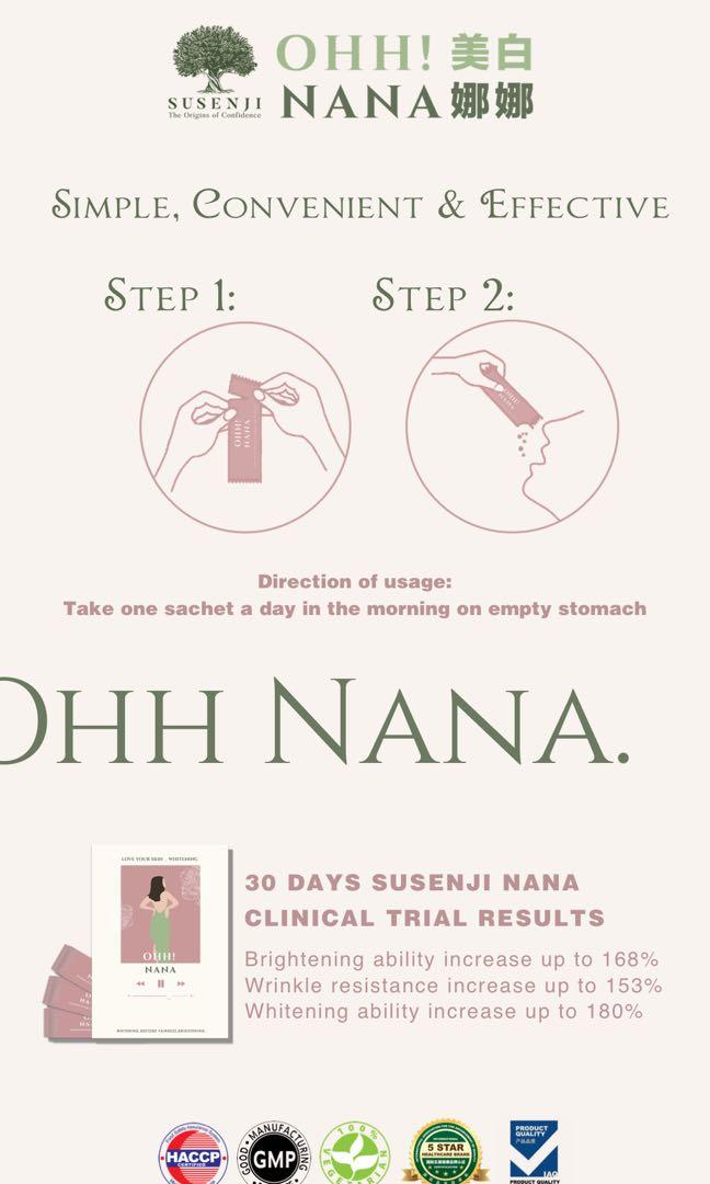 Susenji Nana Whitening Beauty Oral Supplement for whitening, glowing