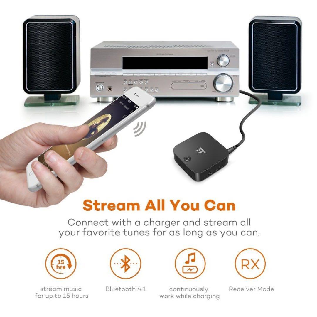 Upgraded version taotronics portable bluetooth transmitter for tv aptx low latency wireless audio adapter for 3.5 mm stereo cheap