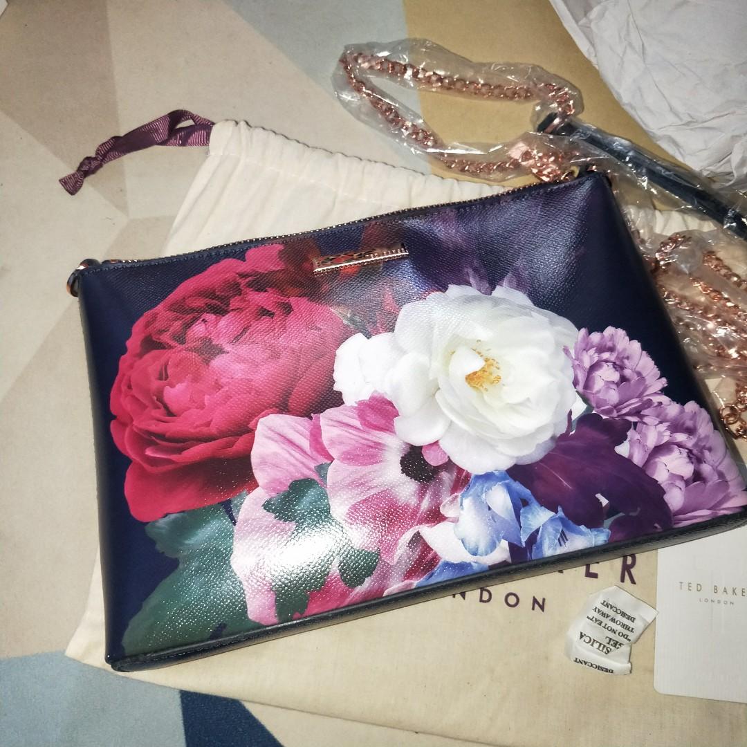 Ted Baker Floral Bag, Luxury, Bags & Wallets on Carousell