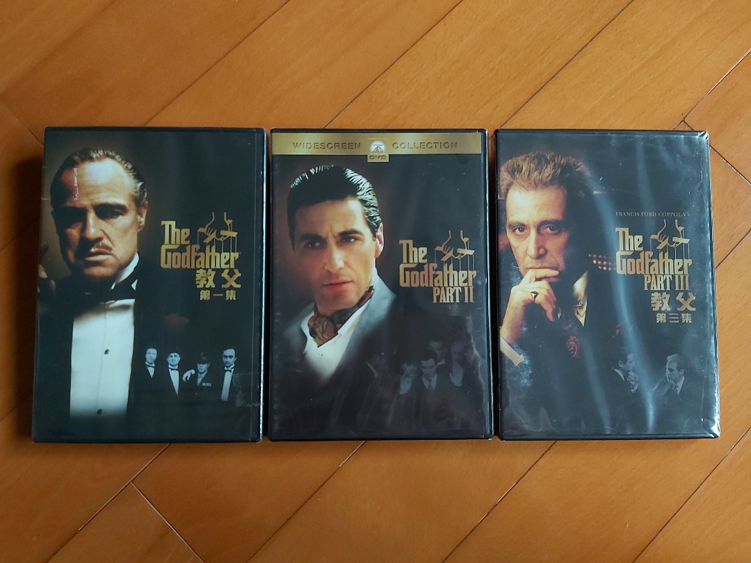 The Godfather 教父第1, 2, 3 集3DVD 全新未拆Francis Ford Coppola