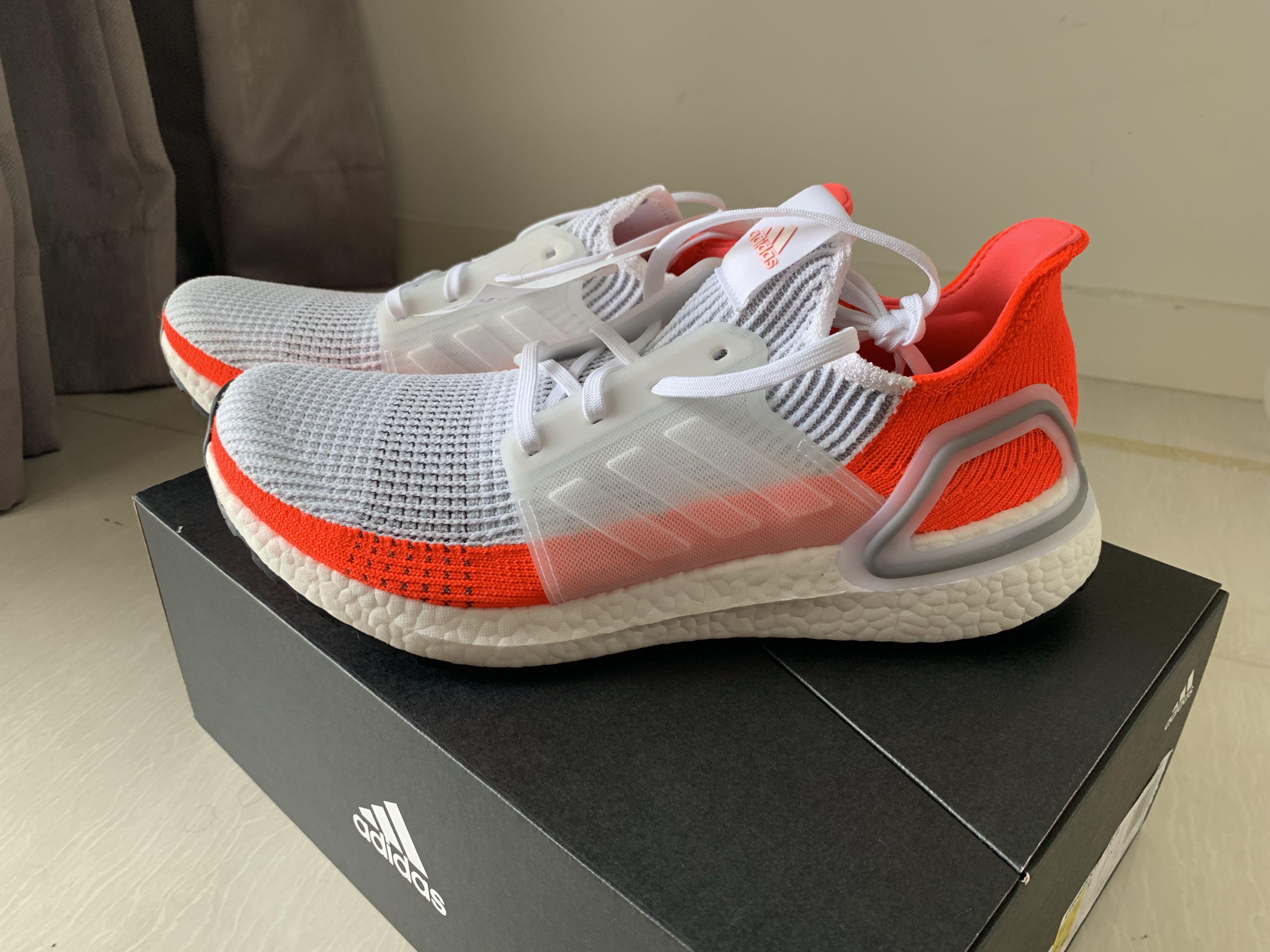 Ultra boost 19 cloud white active red hot sale
