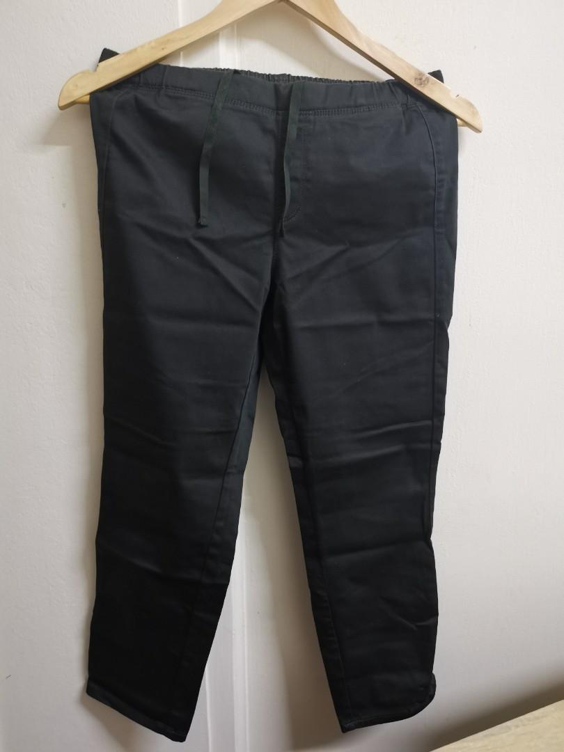 dark green ankle pants