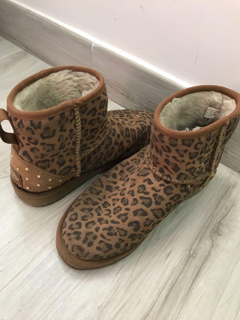 vans leopard boots