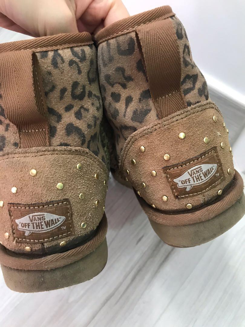 vans leopard boots