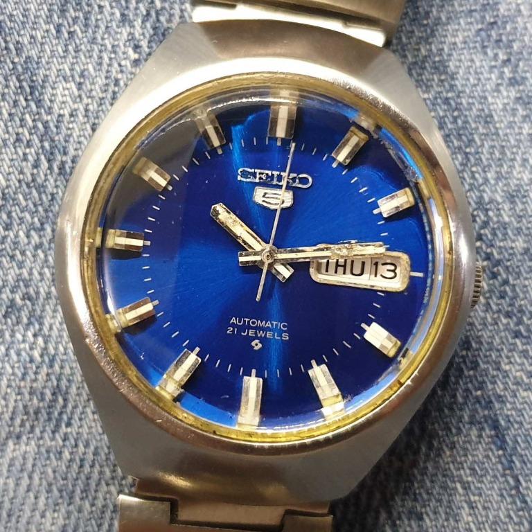 Vintage Seiko 5 Helmet 6319 8140 21 Jewels Automatic Men S Watch Vintage Collectibles Vintage Watches Jewelry On Carousell