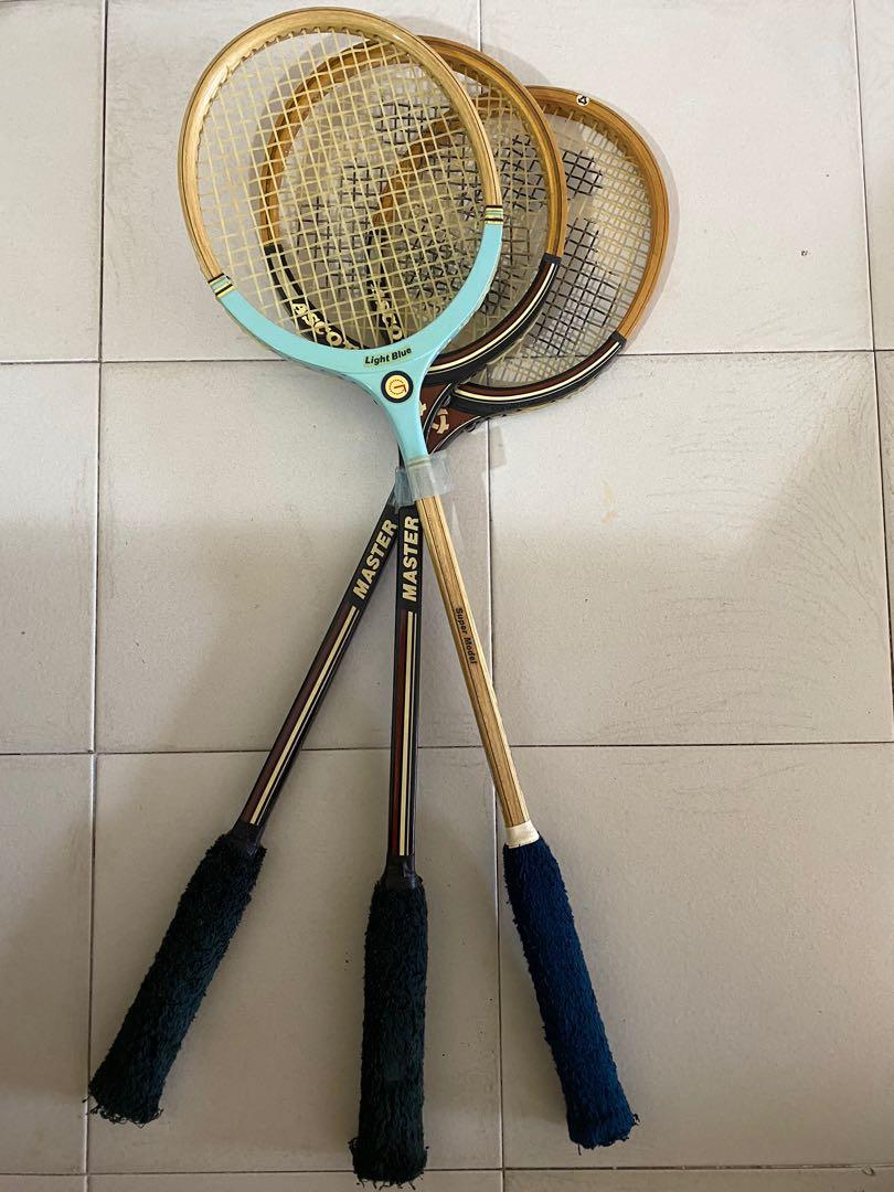 Vintage squash rackets, Sports Equipment, Sports & Games, Racket & Ball