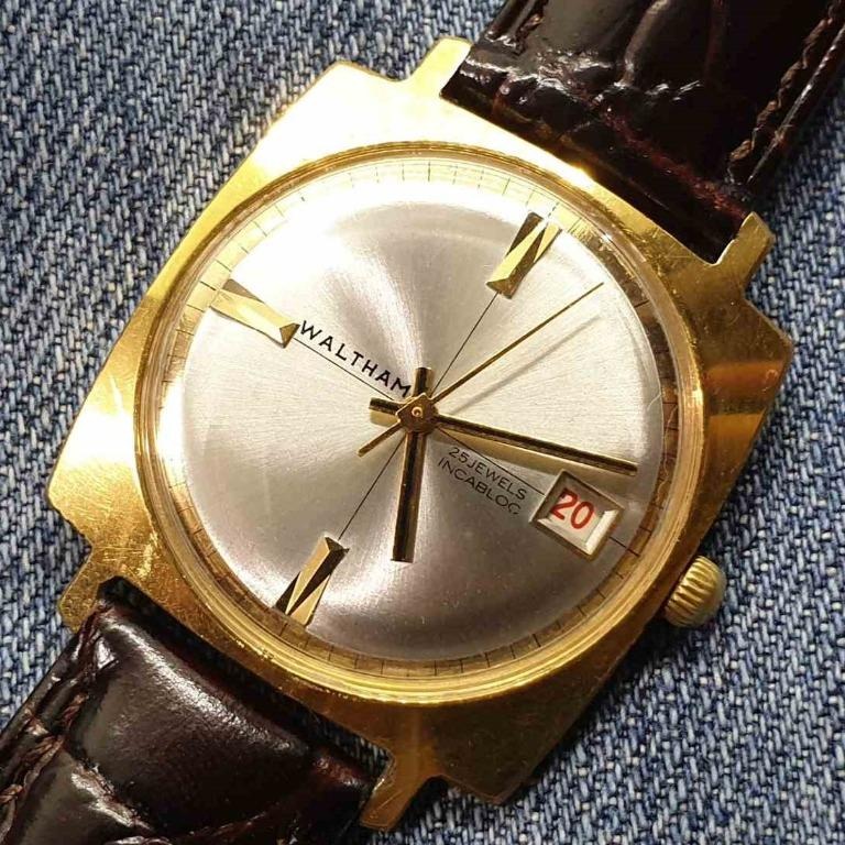 Vintage Waltham Incabloc 25 Jewels Swiss Made Wristwatch