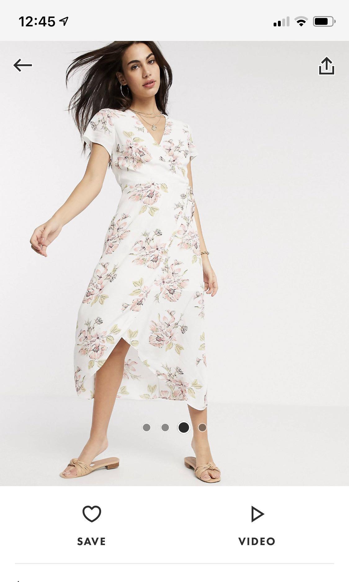 Warehouse floral 2025 wrap dress