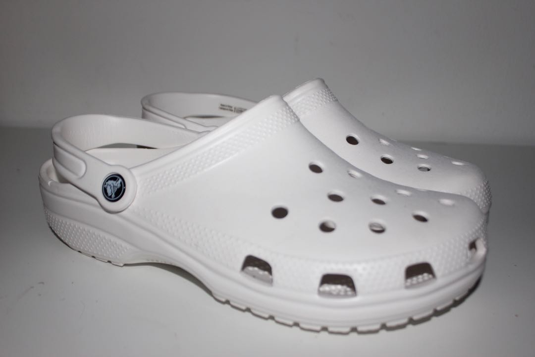 black white crocs
