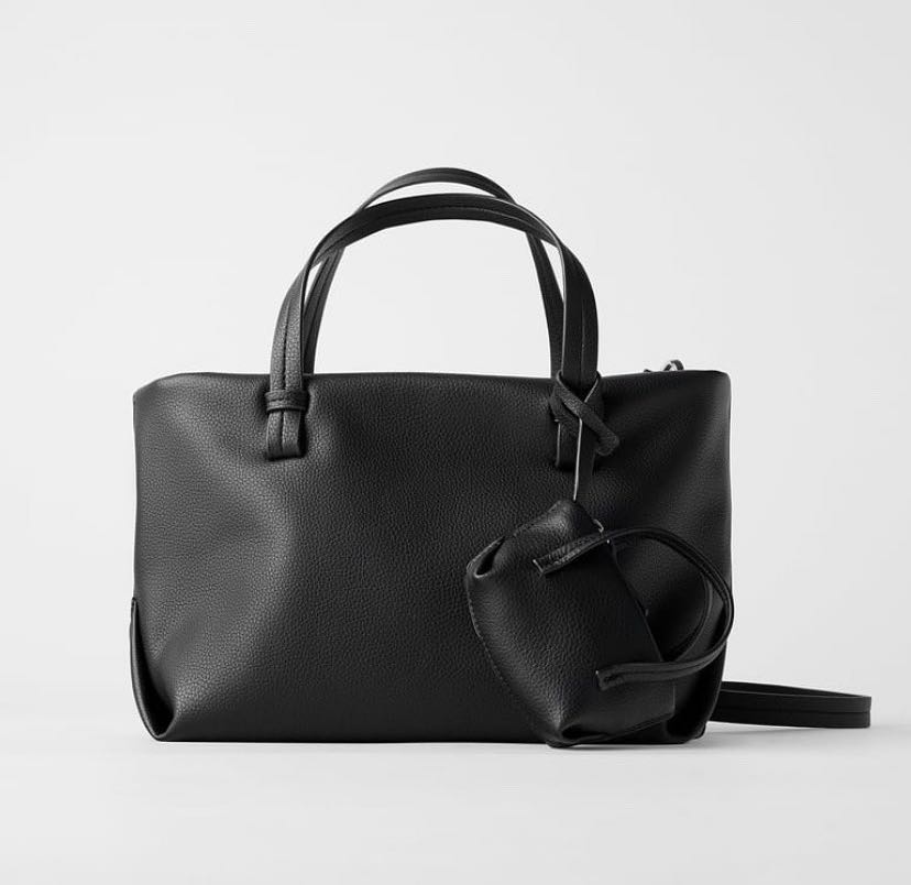 Soft leather clearance city bag zara