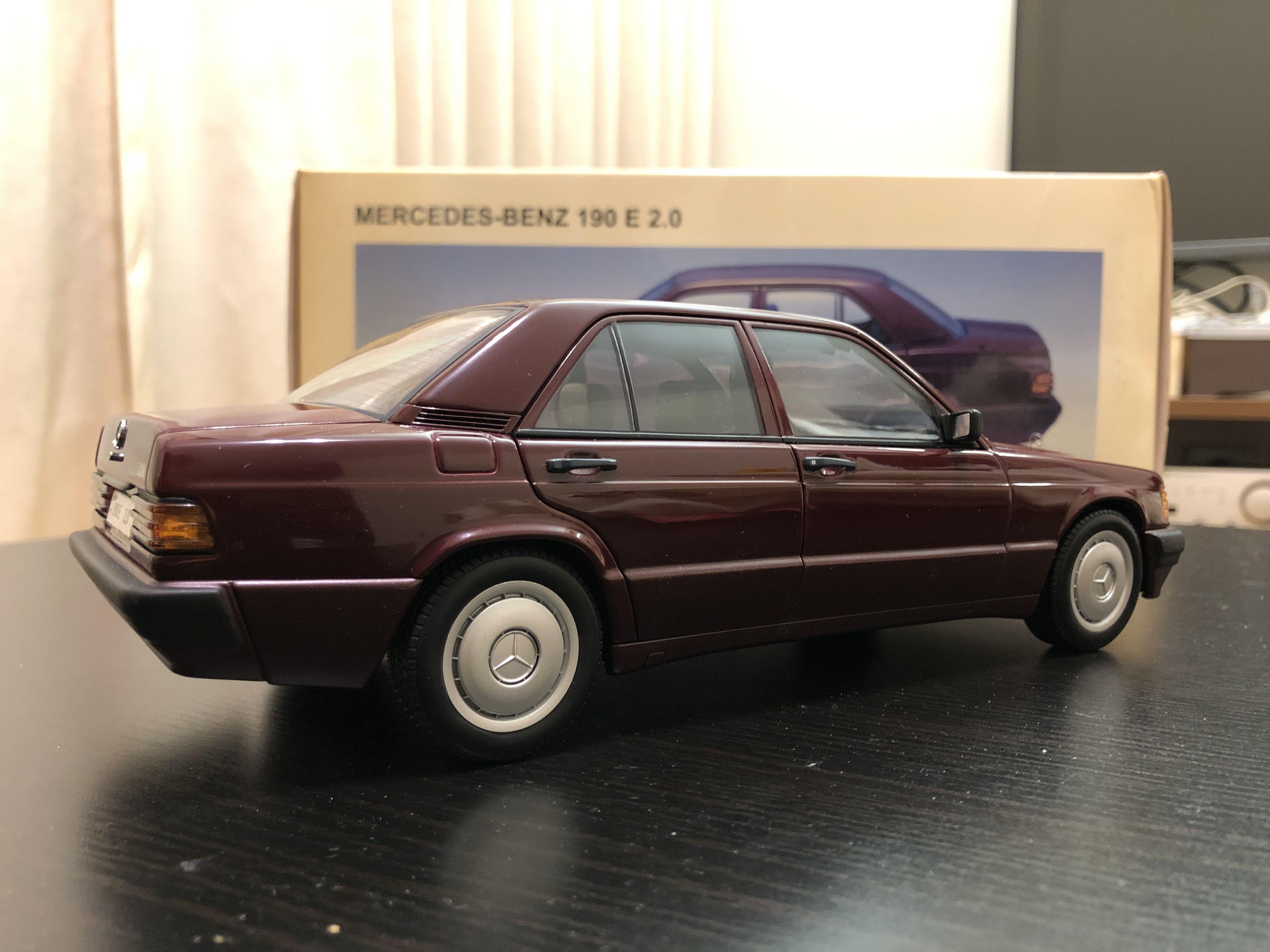 1/18 AUTOart Mercedes Benz 190E 2.0 Barolo Red Mega Rare, 興趣及