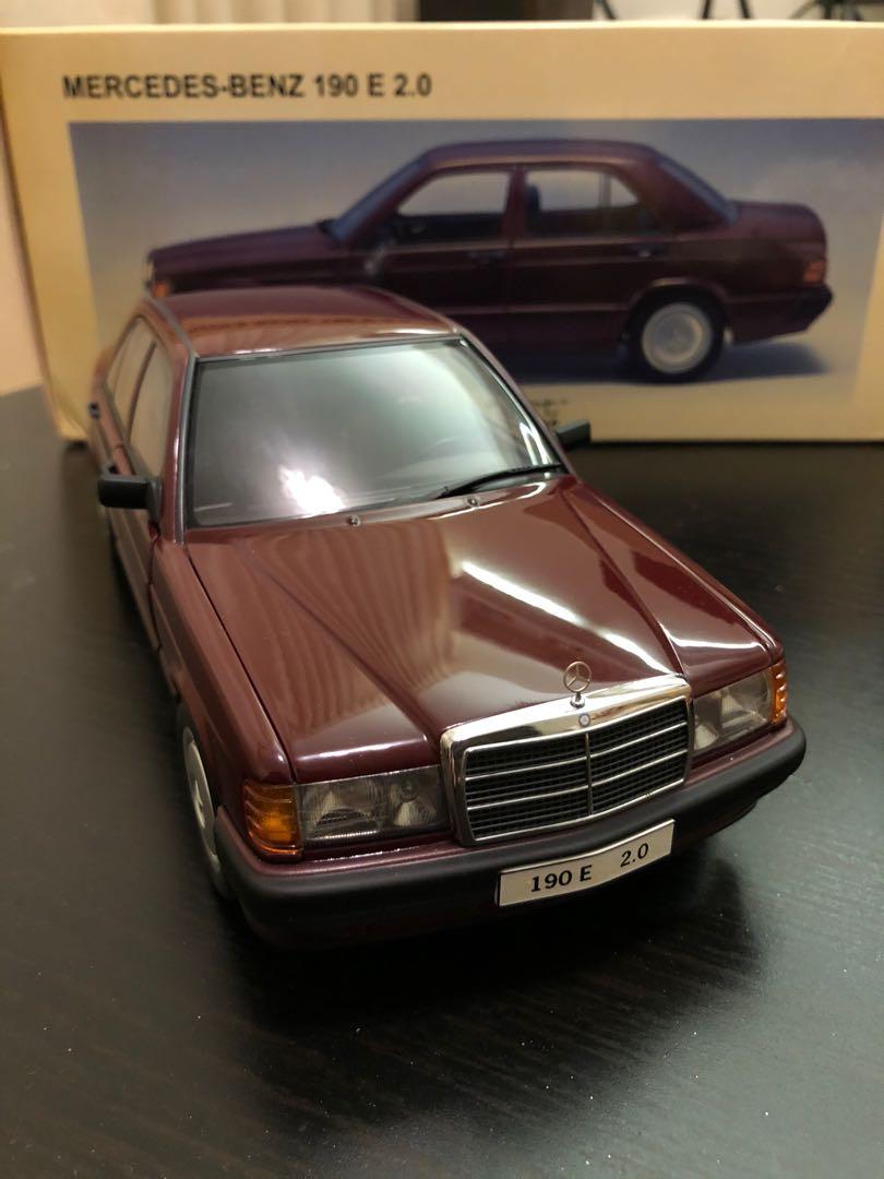 1/18 AUTOart Mercedes Benz 190E 2.0 Barolo Red Mega Rare, 興趣及