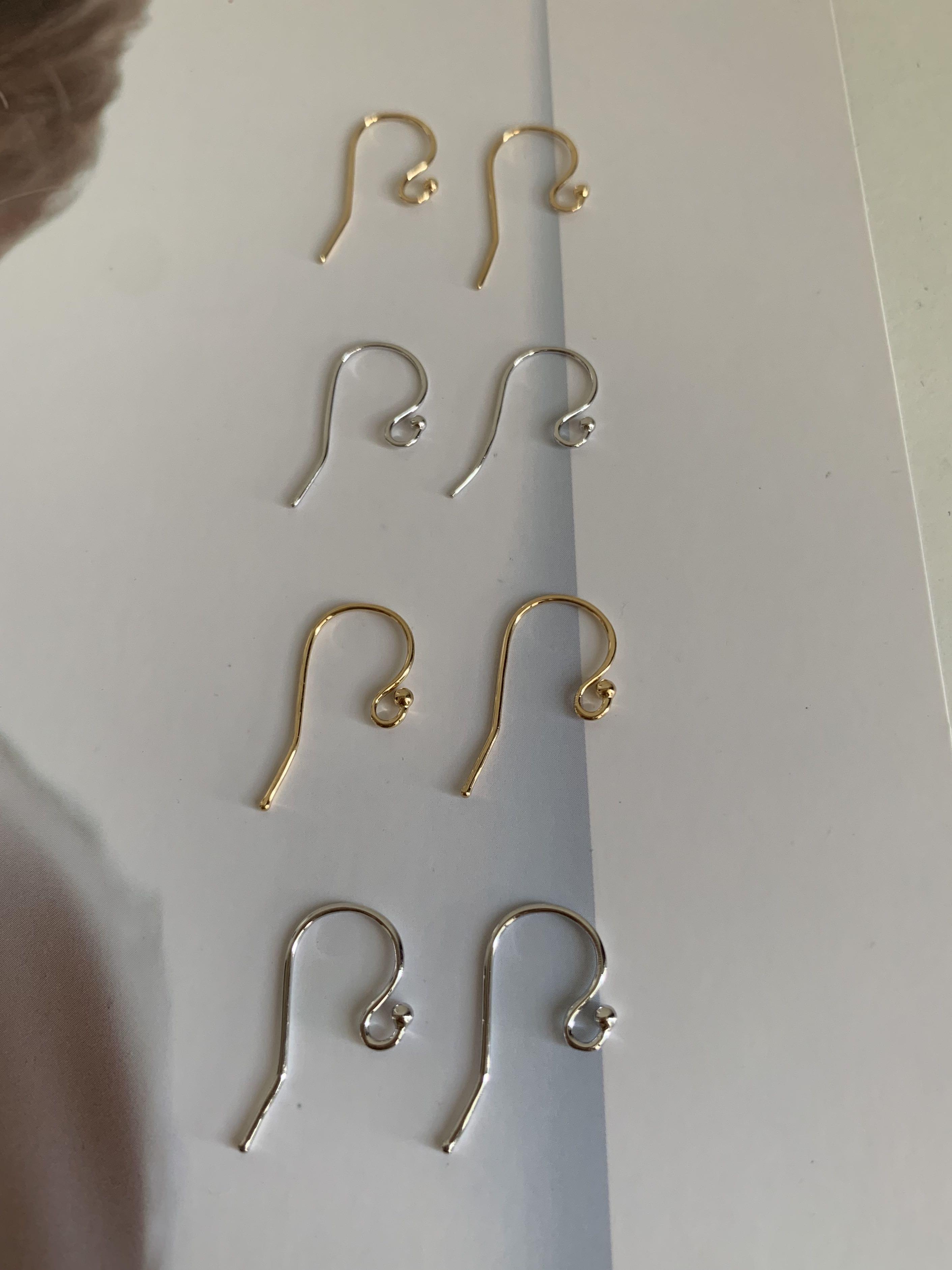 Real gold sales earring hooks