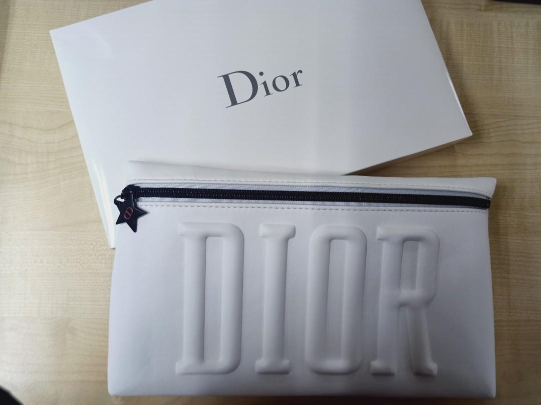 2019 Dior White VIP Clutch Bag Limited Edition