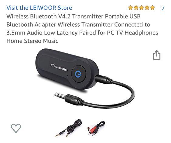 bluetooth dongle for tv headphones