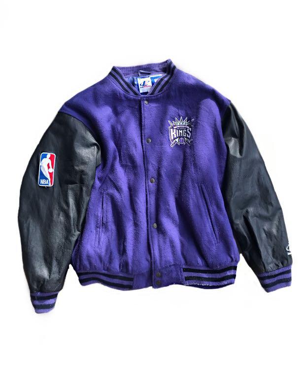 90s Vintage Sacramento Kings Varsity Jacket Nba Rare Men S Fashion Clothes Outerwear On Carousell