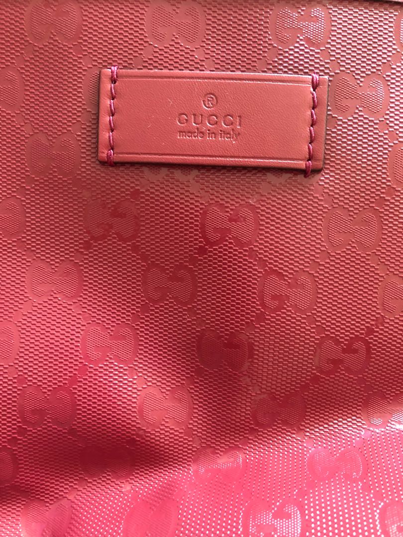 95% new Gucci tote bag JP version pink 