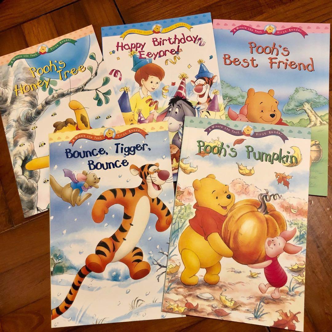 7本幼兒英文書Winnie the Pooh First Reader, 興趣及遊戲, 書本 文具, 小朋友書- Carousell