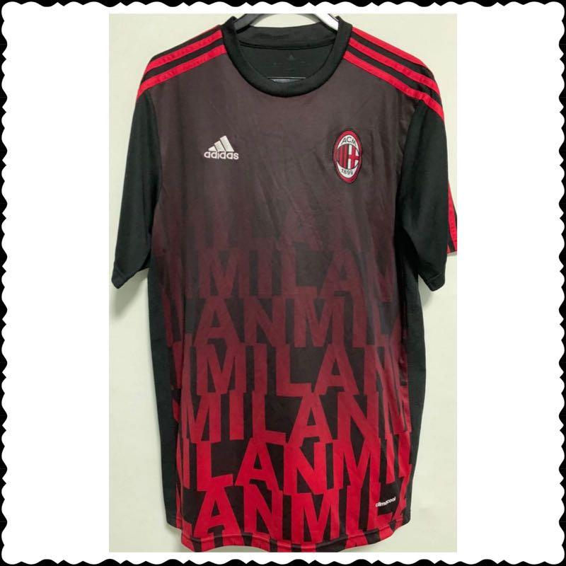 Ac Milan Training Kit Men S Fashion Clothes Tops On Carousell
