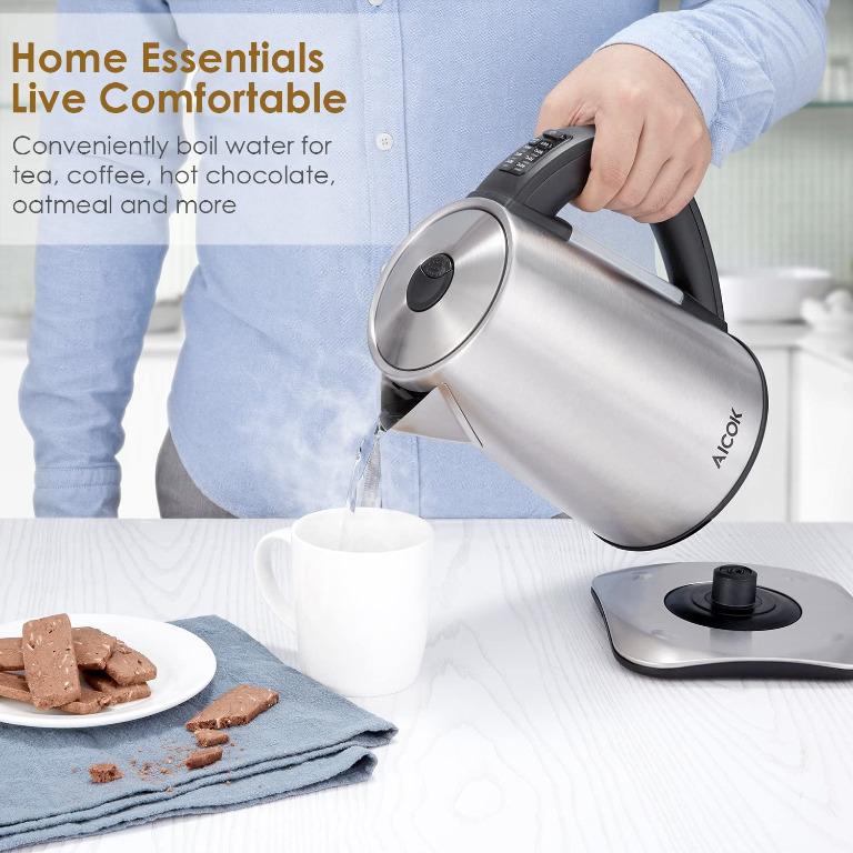 Aicok Precise Temperature Control Electric Kettle for $33.99  Electric  kettle, Electric water kettle, Electric tea kettle