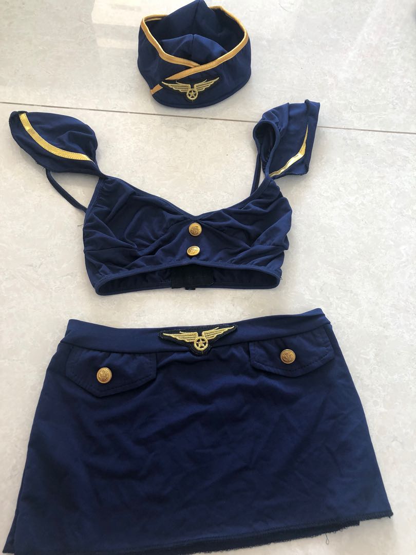 Air Hostess Costume, Babies & Kids, Babies & Kids Fashion on Carousell