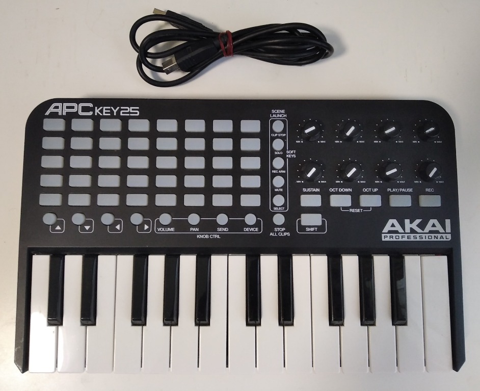 Akai Apc Key 25 Live Controller Hobbies Toys Music Media Musical Instruments On Carousell