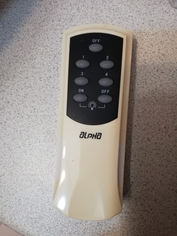 Alpha Fan Remote Control Model RC 55, TV & Home Appliances, TV & Entertainment, TV Parts