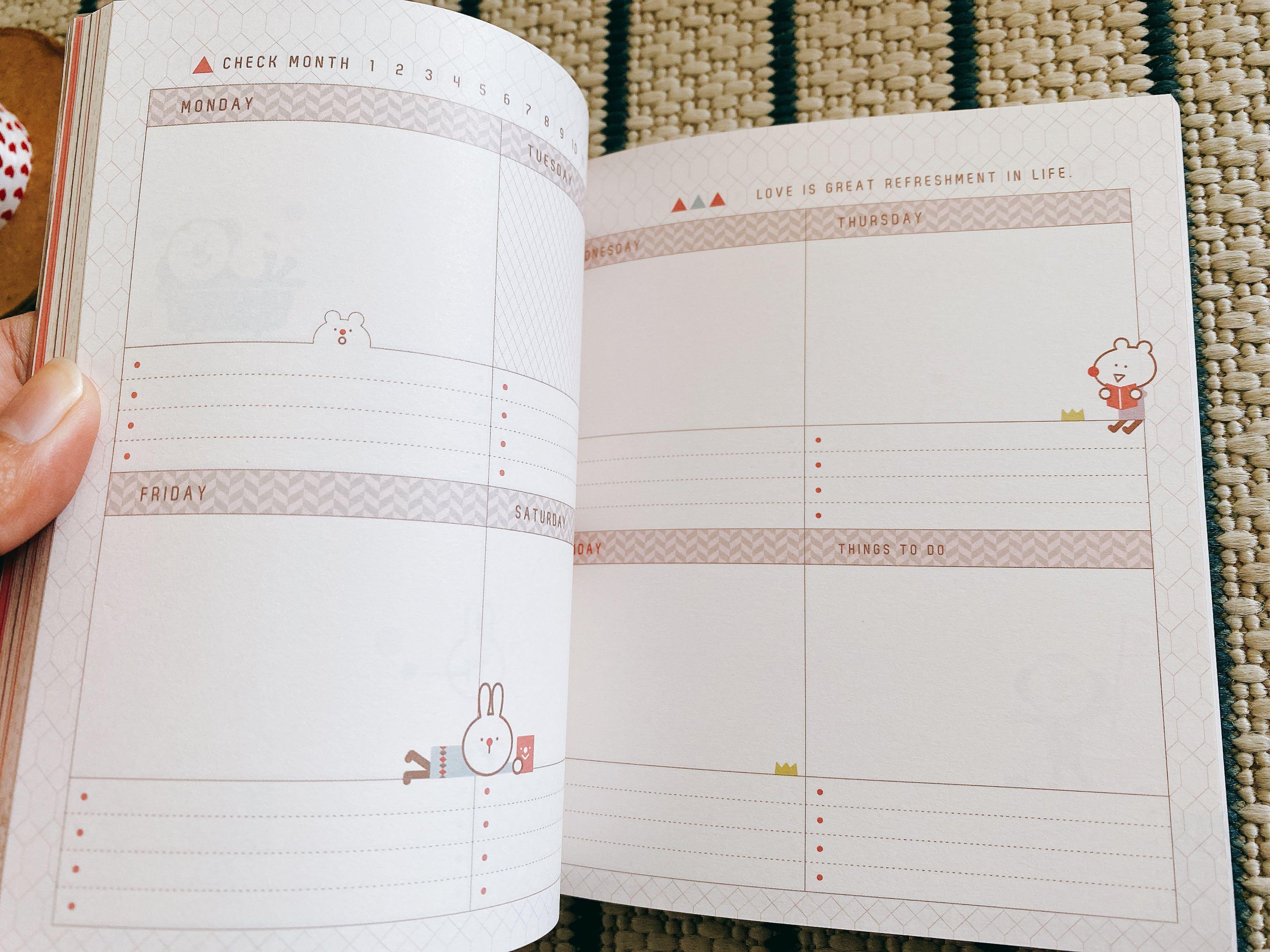 [Artbox Korea] Planner Month, Week View, Hobbies & Toys, Stationery & Craft, Stationery