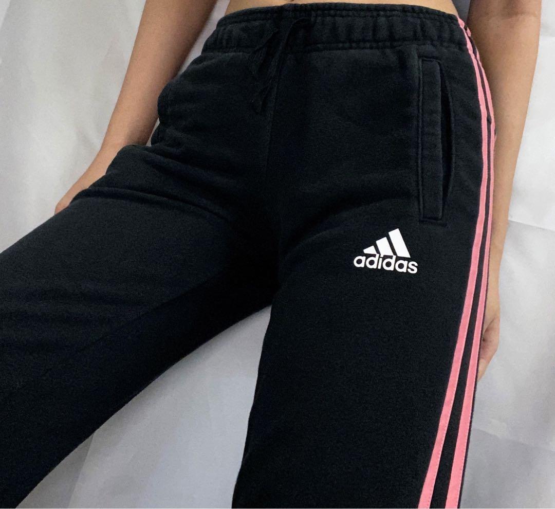 Authentic Adidas Pink Striped Joggers 