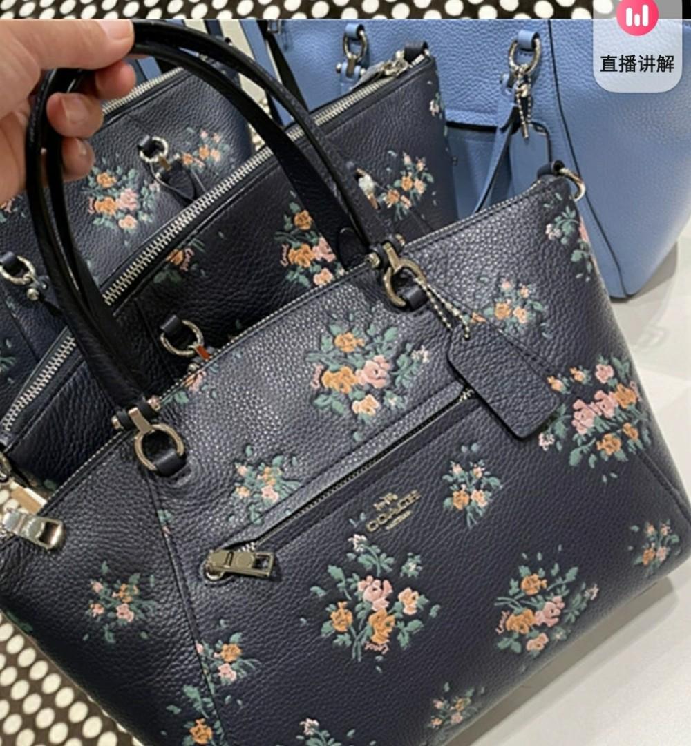 Coach prairie satchel with rose hotsell bouquet print
