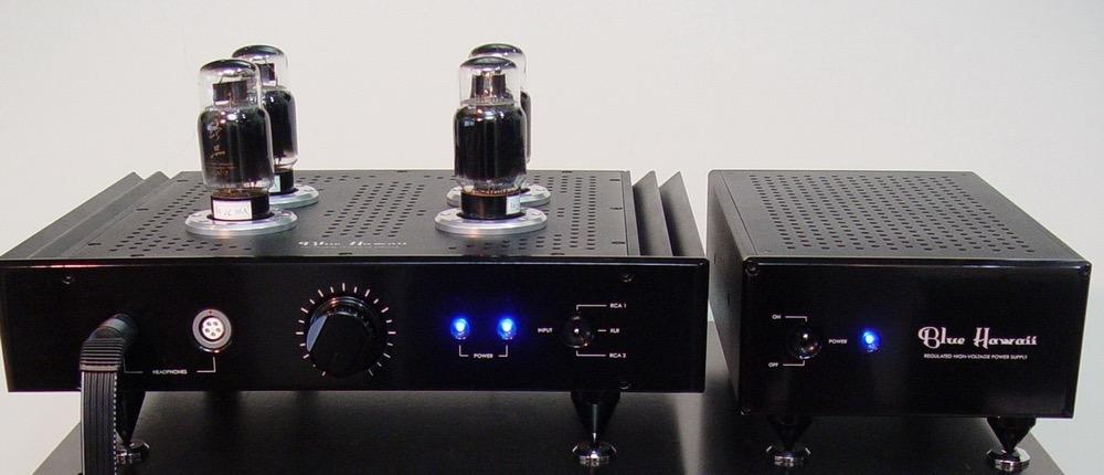 Blue hawaii headphone amp top