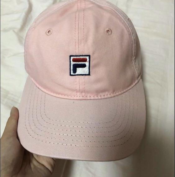 Blush Pink Fila Cap