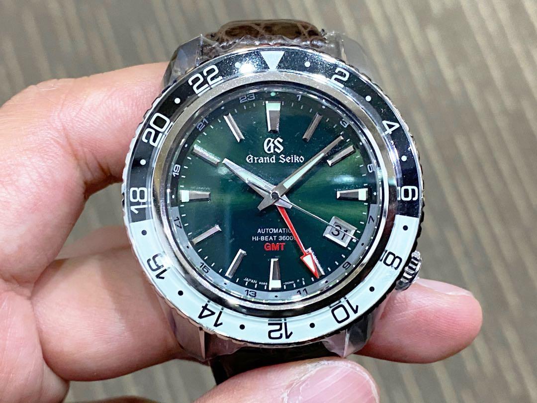 Brand New Grand Seiko Hi Beat GMT Green SBGJ239, Luxury, Watches on  Carousell