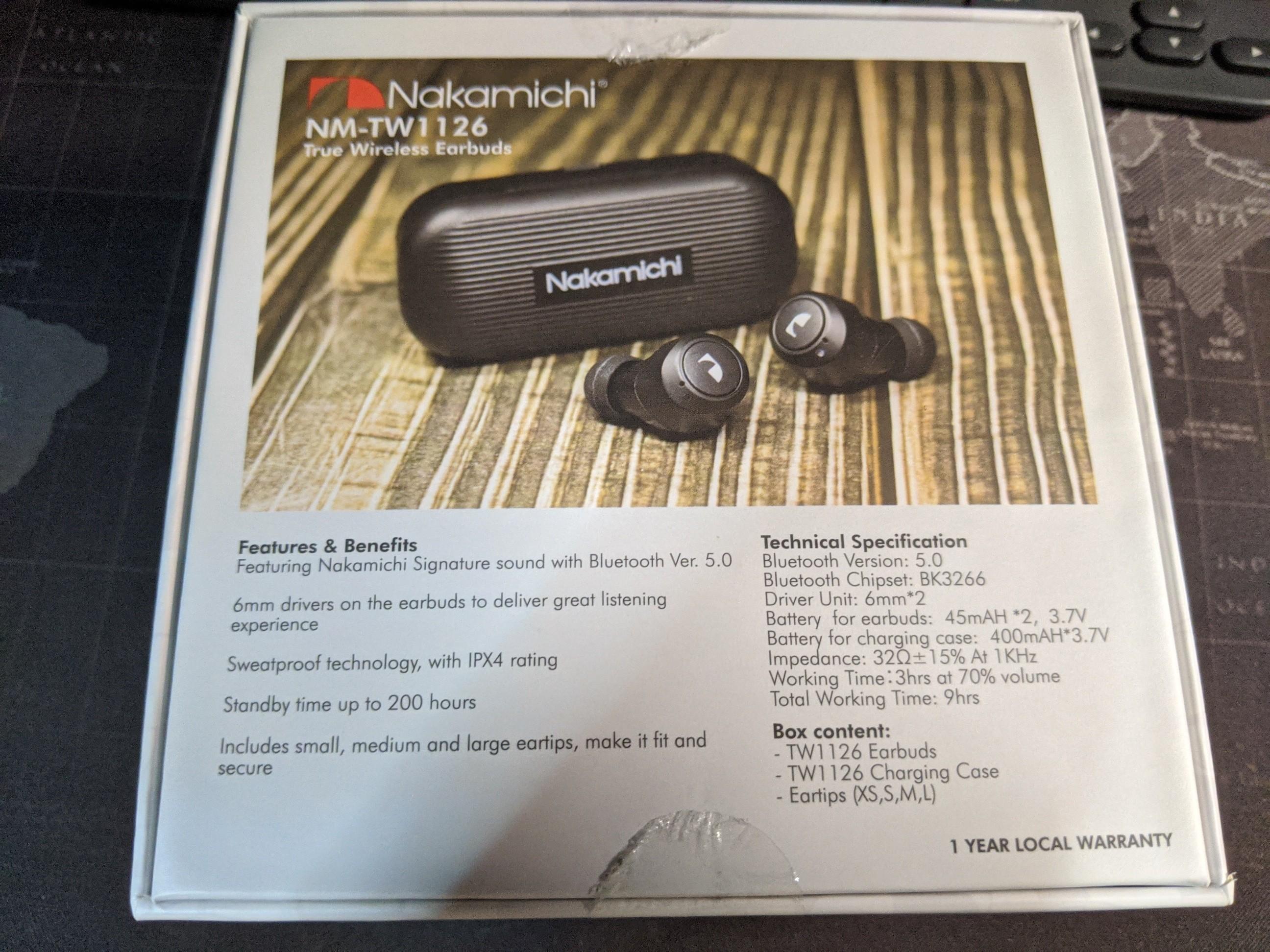 Nakamichi sales tw1126 charging