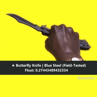 Butterfly Knife Night Ft Field Tested Csgo Skins Knives Btf Bfk Black Skin Toys Games Video Gaming In Game Products On Carousell