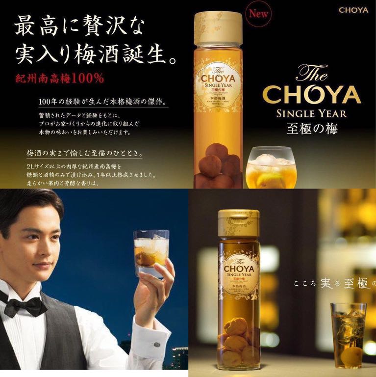 一部予約販売】 CHOYA 至極の梅 梅の実入 15度 SINGLE The