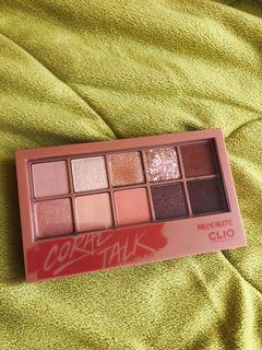 Clio pro eye shadow palette coral talk korean makeup