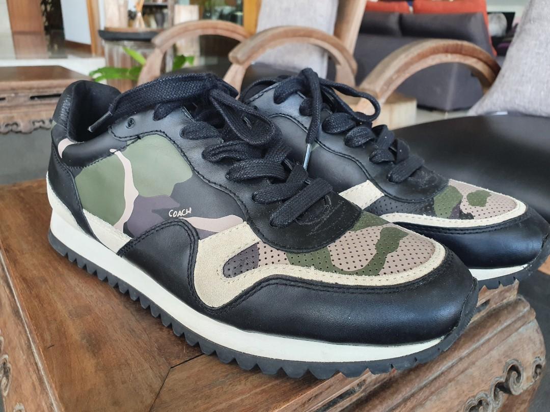 Coach outlet camouflage sneakers