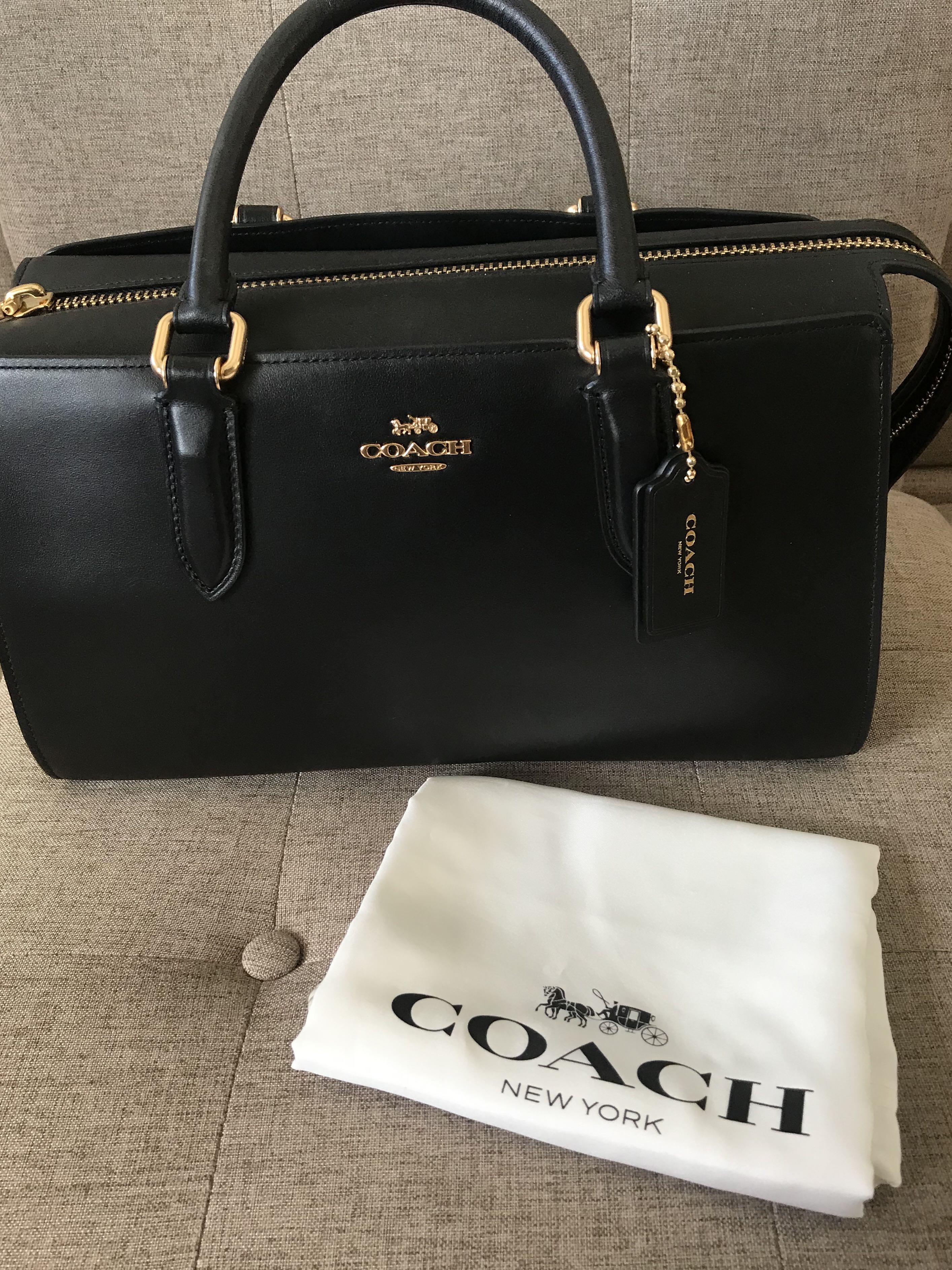 Coach bond clearance bag black