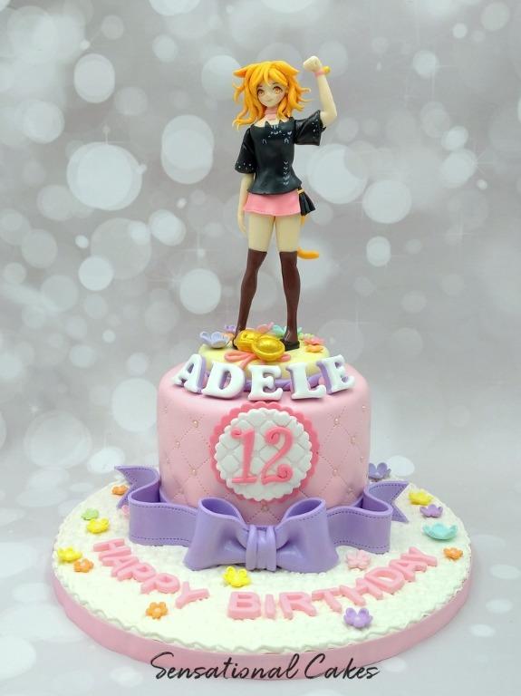 Cute Neko Girl Anime Kawaii Teens Girl Pastel Color 3d Customized Birthday Cake Food Drinks Baked Goods On Carousell