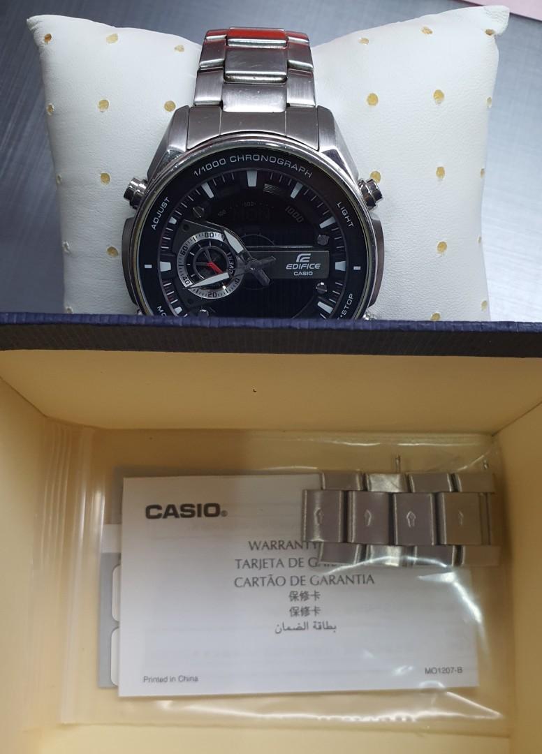 Edifice Casio Analog Digital watch, Luxury, Watches on Carousell