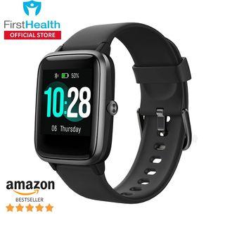 Firsthealth Smart Watch (Android and iOS) Compatible Fitness Tracker with Heart Rate Monitor, Activity Tracker with 1.3" Touch Screen, IP68 Waterproof Pedometer Heart Rate Monitor, Sleep Monitor, Step Counter