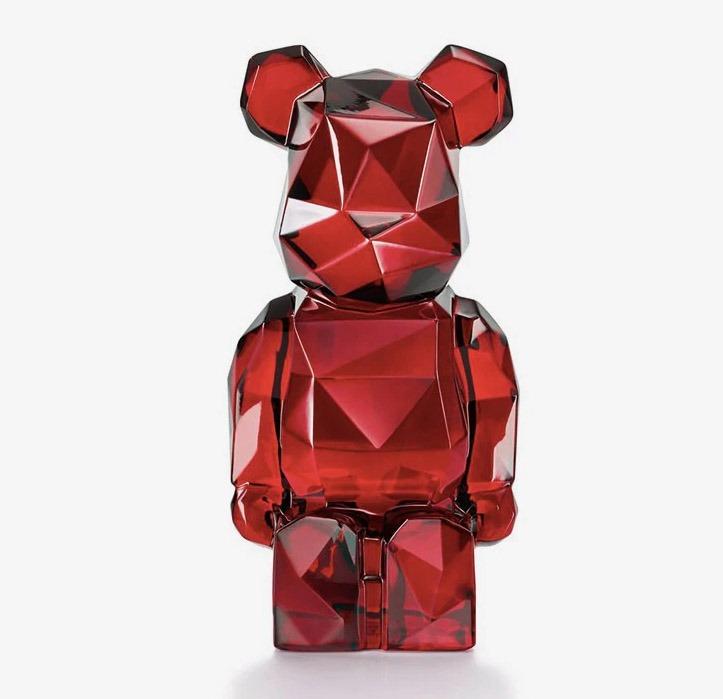 Fragment design & Baccarat Red Crystal 200% BE@RBRICK Bearbrick Polygon Red