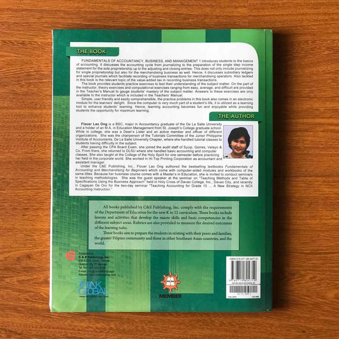 Fundamentals of Accountancy, Business, and Management 1 by Flocer Lao