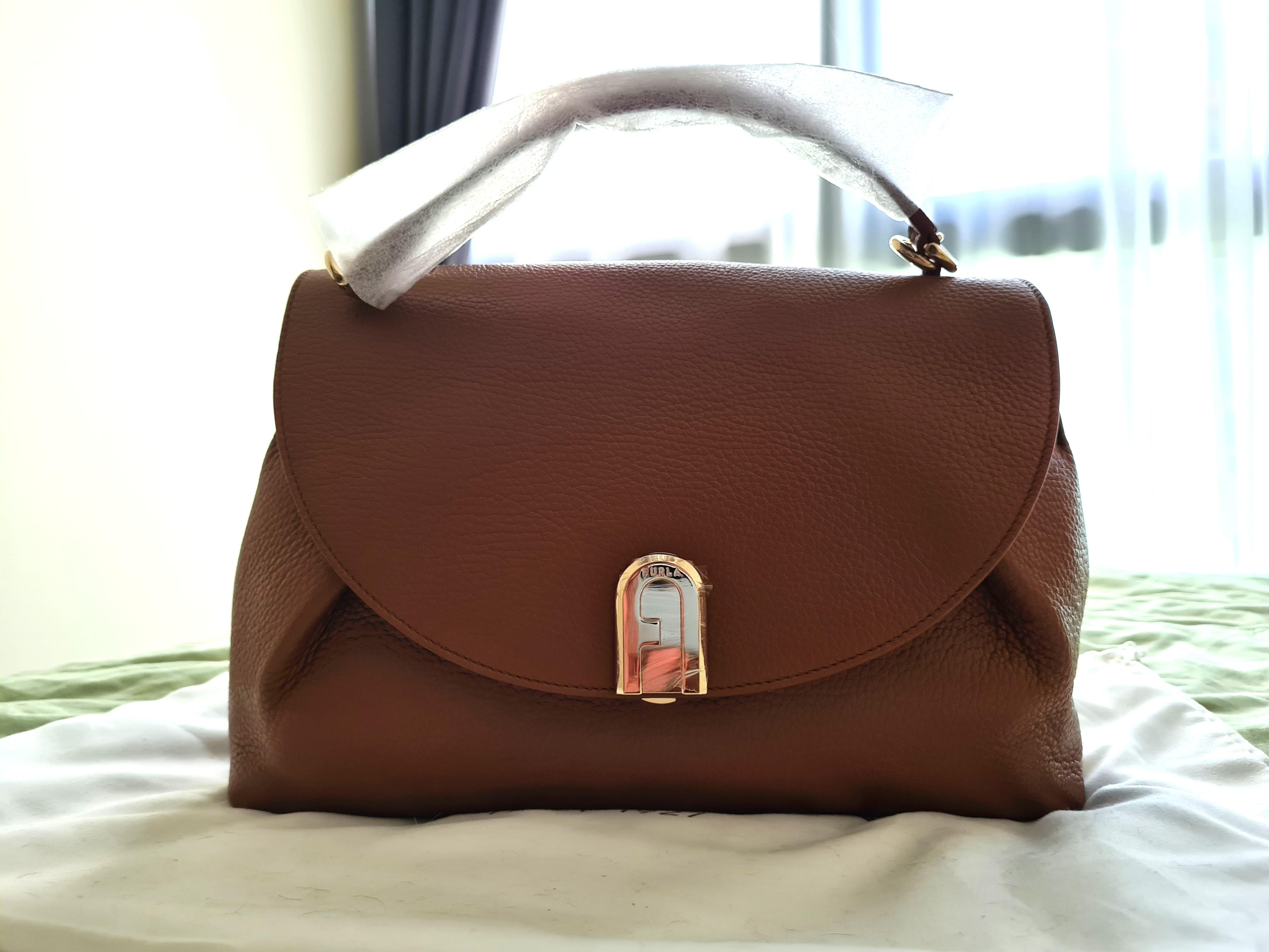 Furla Handbag With Top Handle Sleek M Women S Fashion Bags Wallets Handbags On Carousell