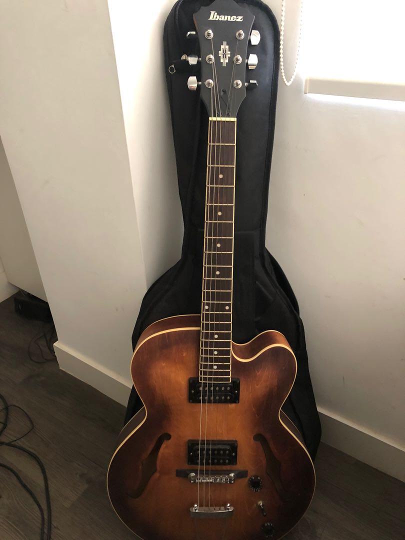 Ibanez Artcore Series AS53 SemiHollow Electric Guitar Flat Tobacco, 興趣