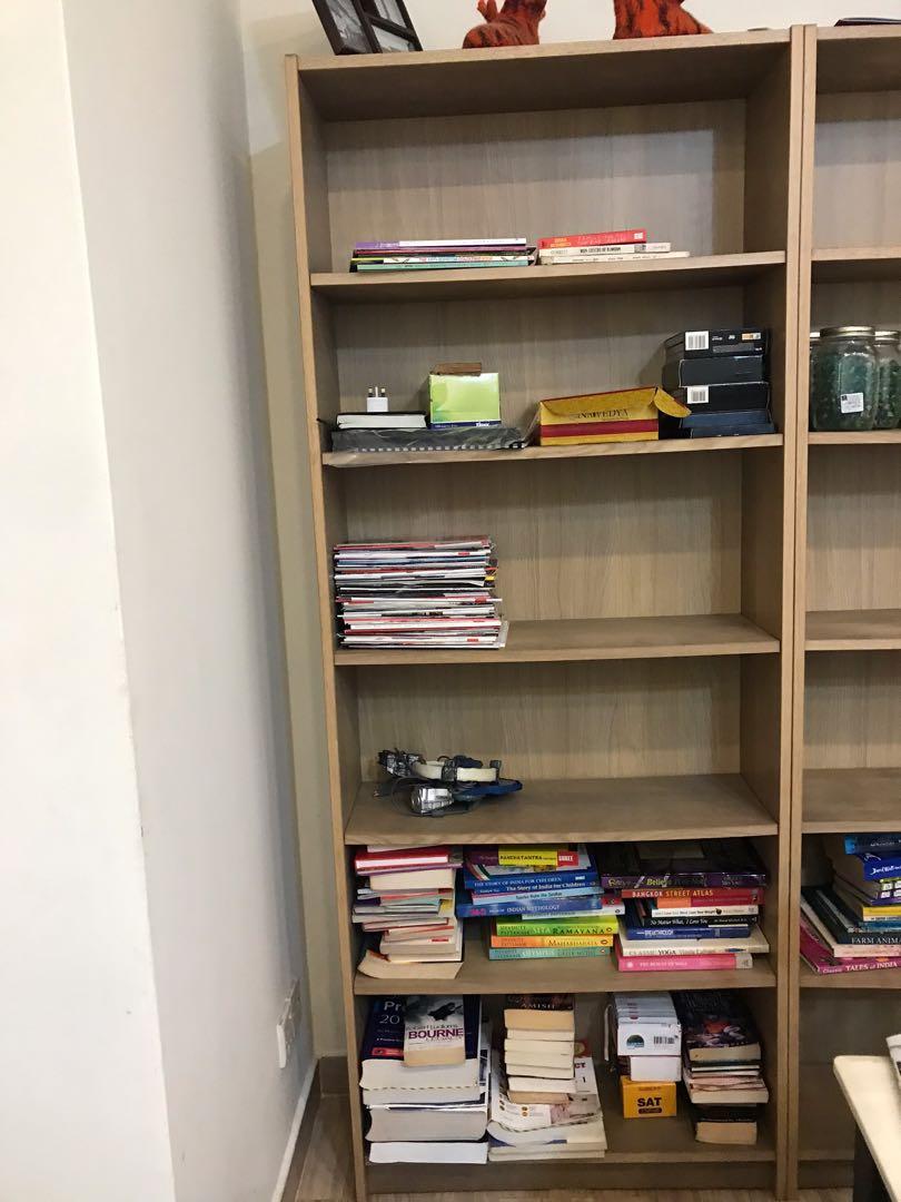 Ikea Billy Bookcase 25 Sgd Only Small Shoe Rack Free 12 Months Old Like New Furniture Shelves Drawers On Carousell