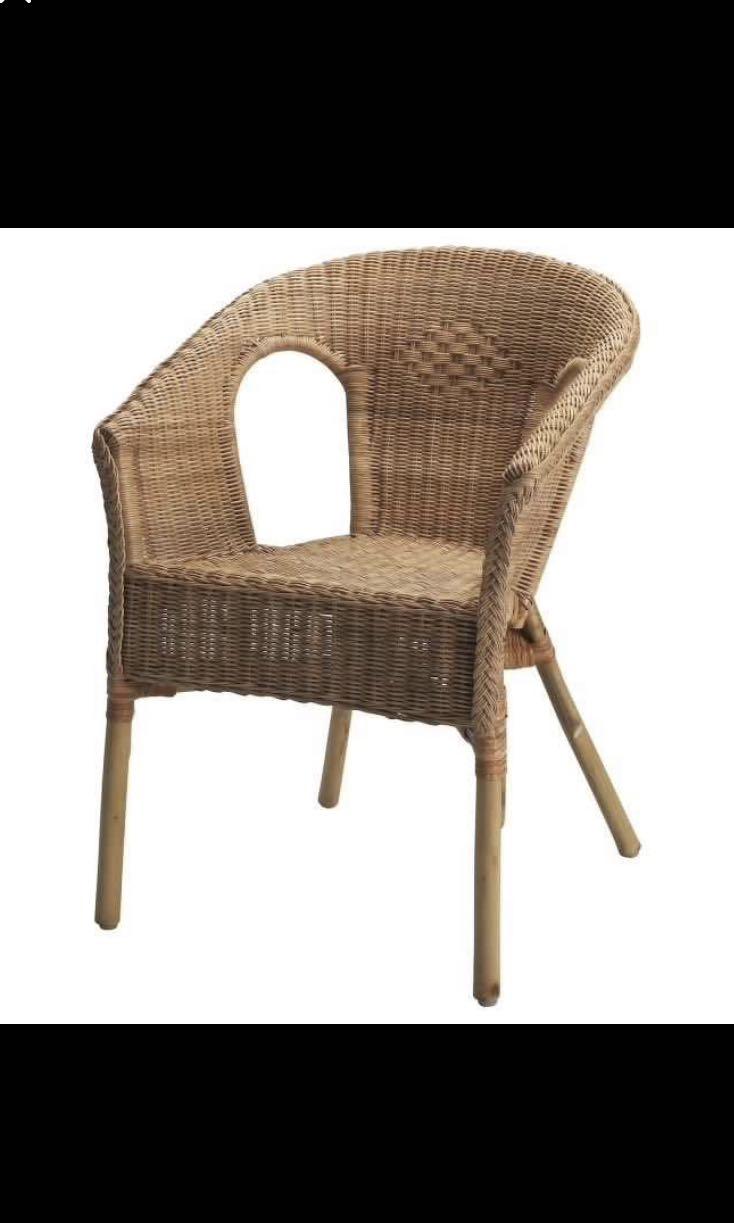 ikea rattan bamboo kids chair