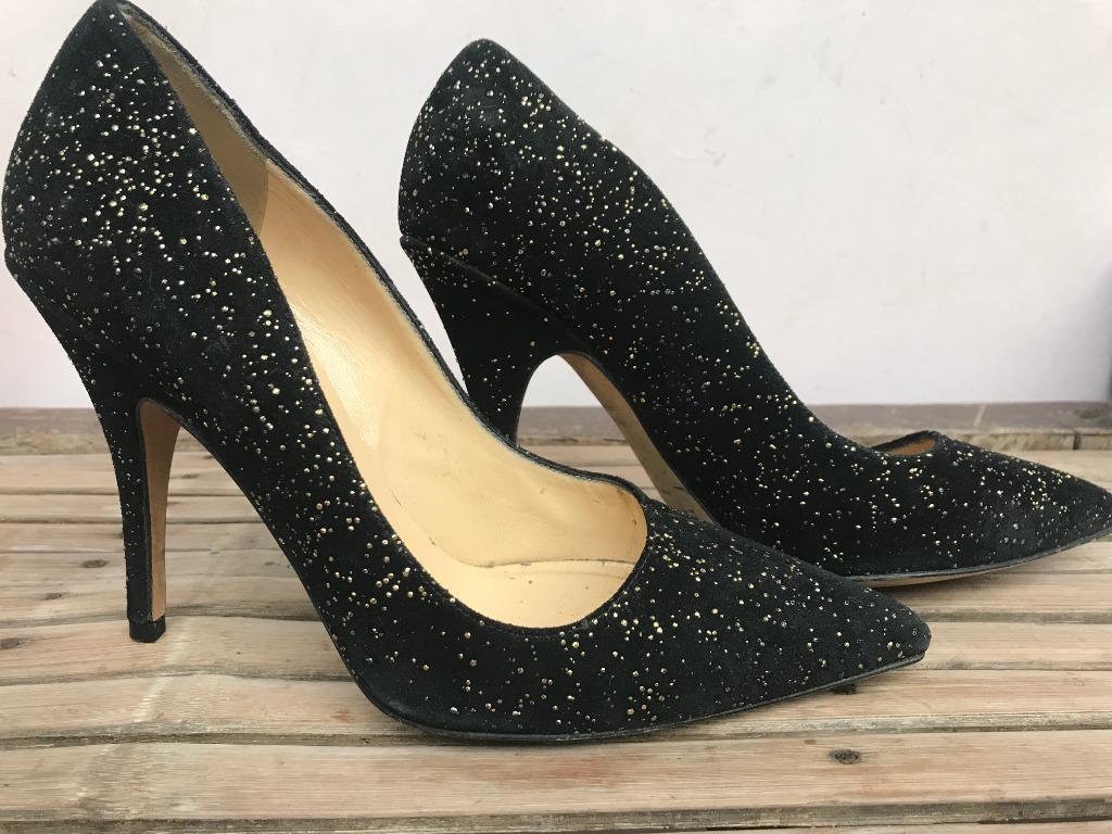 Kate Spade Licorice Too pumps glitter black shoes size 8B, Women's Fashion,  Footwear, Heels on Carousell